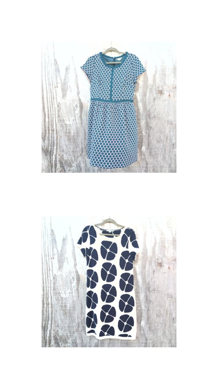 Boden Bundle (2) Clementine Jaquard/ Intarsia Sweater Dresses Women's 10